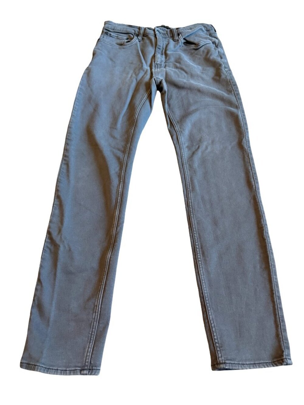 Banana Republic Grey Straight Leg Slacks Trousers Pants Stretchy Size 32 x 34